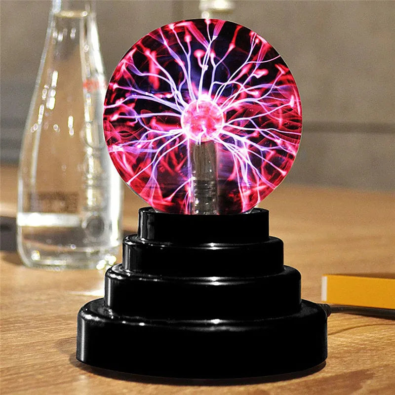 3/4/5/6 Inch Magic Plasma Ball Lamp LED Atmosphere Night Light Touch control Glass Plasma Light Bedroom Decor Kids Gifts