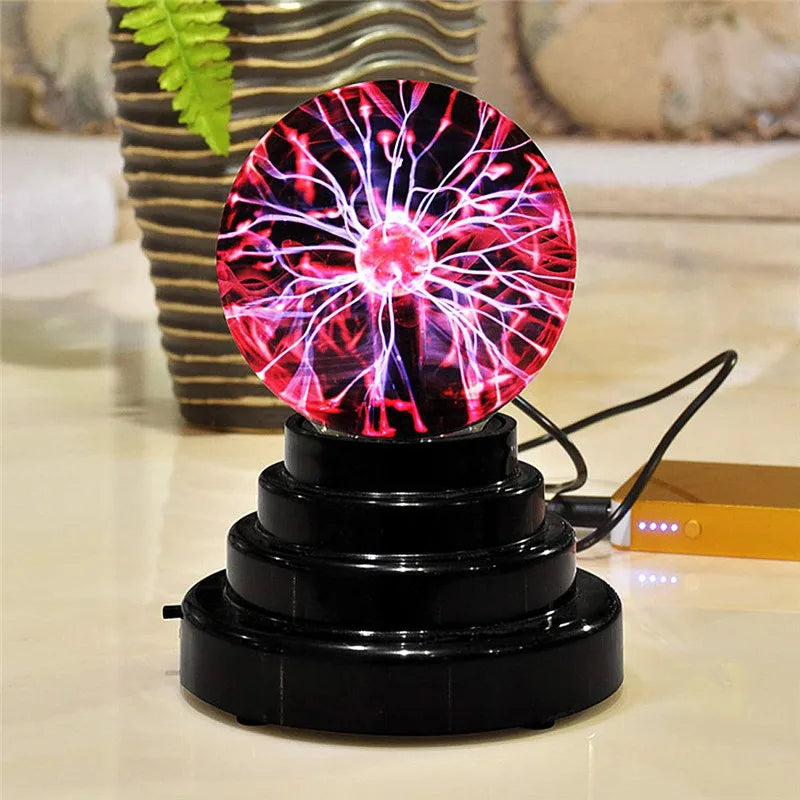 3/4/5/6 Inch Magic Plasma Ball Lamp LED Atmosphere Night Light Touch control Glass Plasma Light Bedroom Decor Kids Gifts