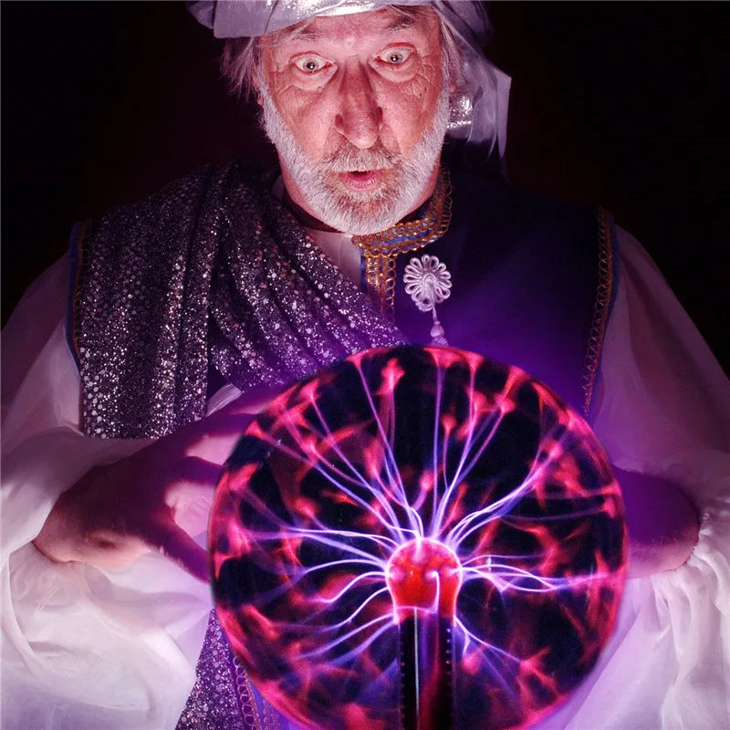 3/4/5/6 Inch Magic Plasma Ball Lamp LED Atmosphere Night Light Touch control Glass Plasma Light Bedroom Decor Kids Gifts