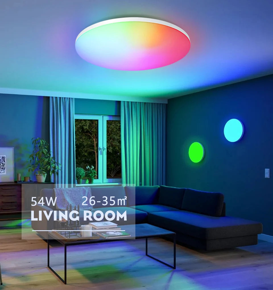 BENEWTON Smart Ceiling Light RGB CCT APP Control 370mm 300mm 18-54w 220v Ambient Light For Bedroom Home Decor