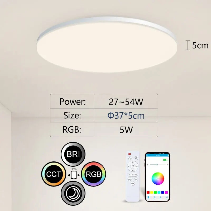 BENEWTON Smart Ceiling Light RGB CCT APP Control 370mm 300mm 18-54w 220v Ambient Light For Bedroom Home Decor