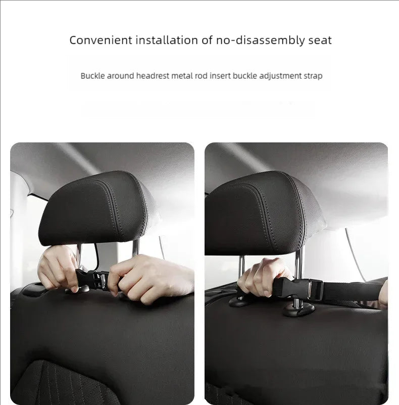 Car trunk storage bag SUV car seat back hanging bag Multi functional storage mesh bag Car interior storage items