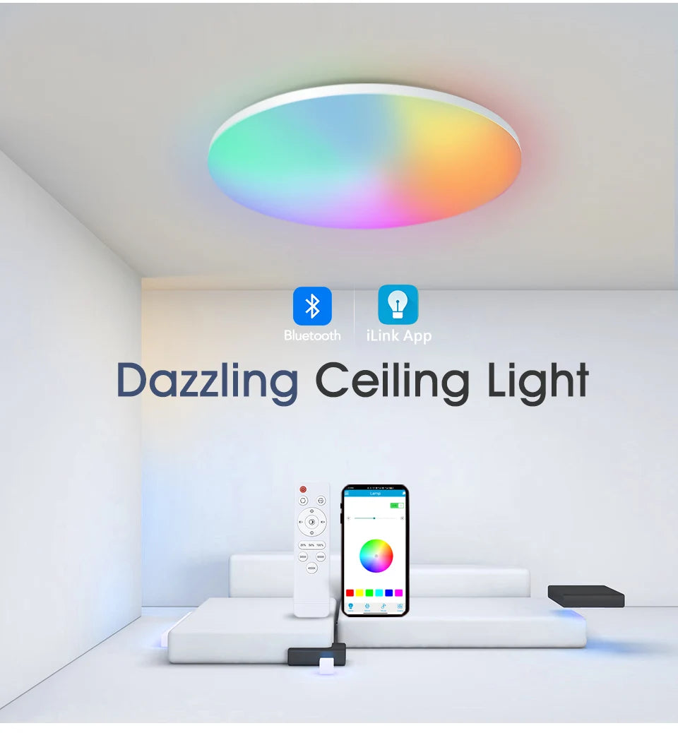 BENEWTON Smart Ceiling Light RGB CCT APP Control 370mm 300mm 18-54w 220v Ambient Light For Bedroom Home Decor