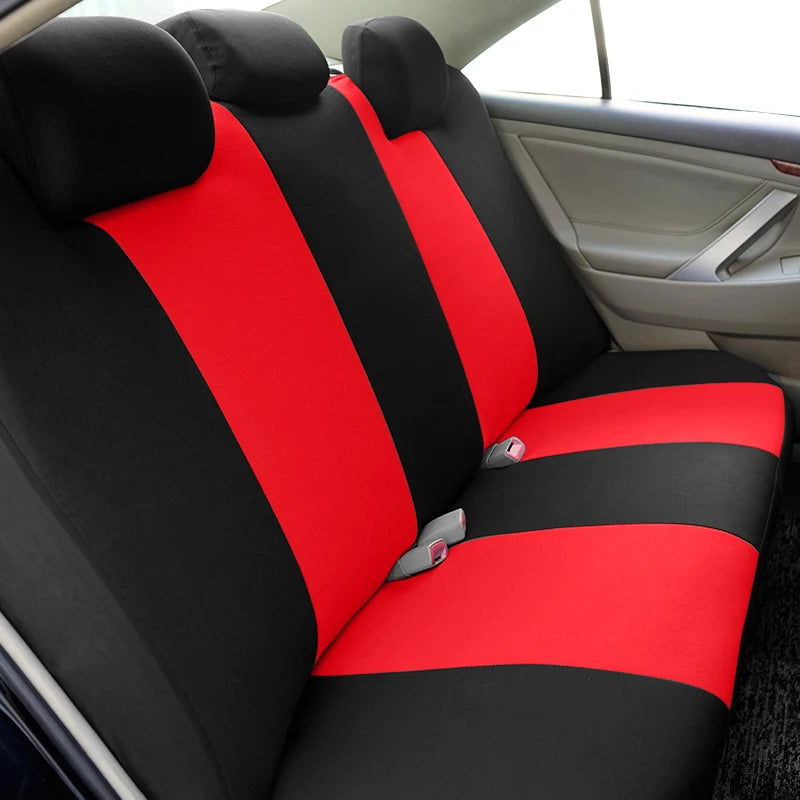 Universal Car Seat Covers Polyester Mesh Fabric Honeycomb Embroidery Seat Covers For Car SUV Vans Truck Accessories Interior