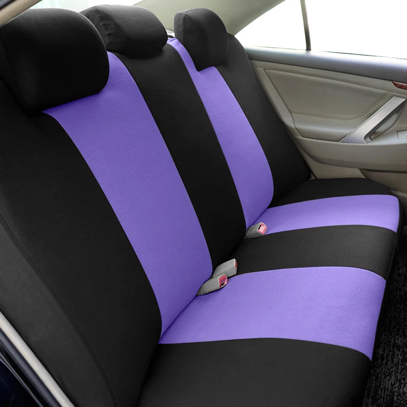 Universal Car Seat Covers Polyester Mesh Fabric Honeycomb Embroidery Seat Covers For Car SUV Vans Truck Accessories Interior