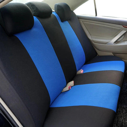 Universal Car Seat Covers Polyester Mesh Fabric Honeycomb Embroidery Seat Covers For Car SUV Vans Truck Accessories Interior