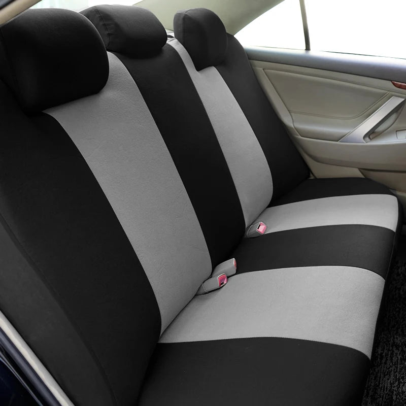 Universal Car Seat Covers Polyester Mesh Fabric Honeycomb Embroidery Seat Covers For Car SUV Vans Truck Accessories Interior